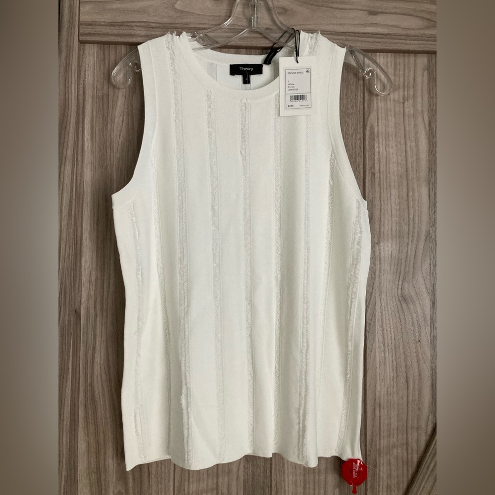 Theory brand. NWT. Fringe Shell. Ladies Large.